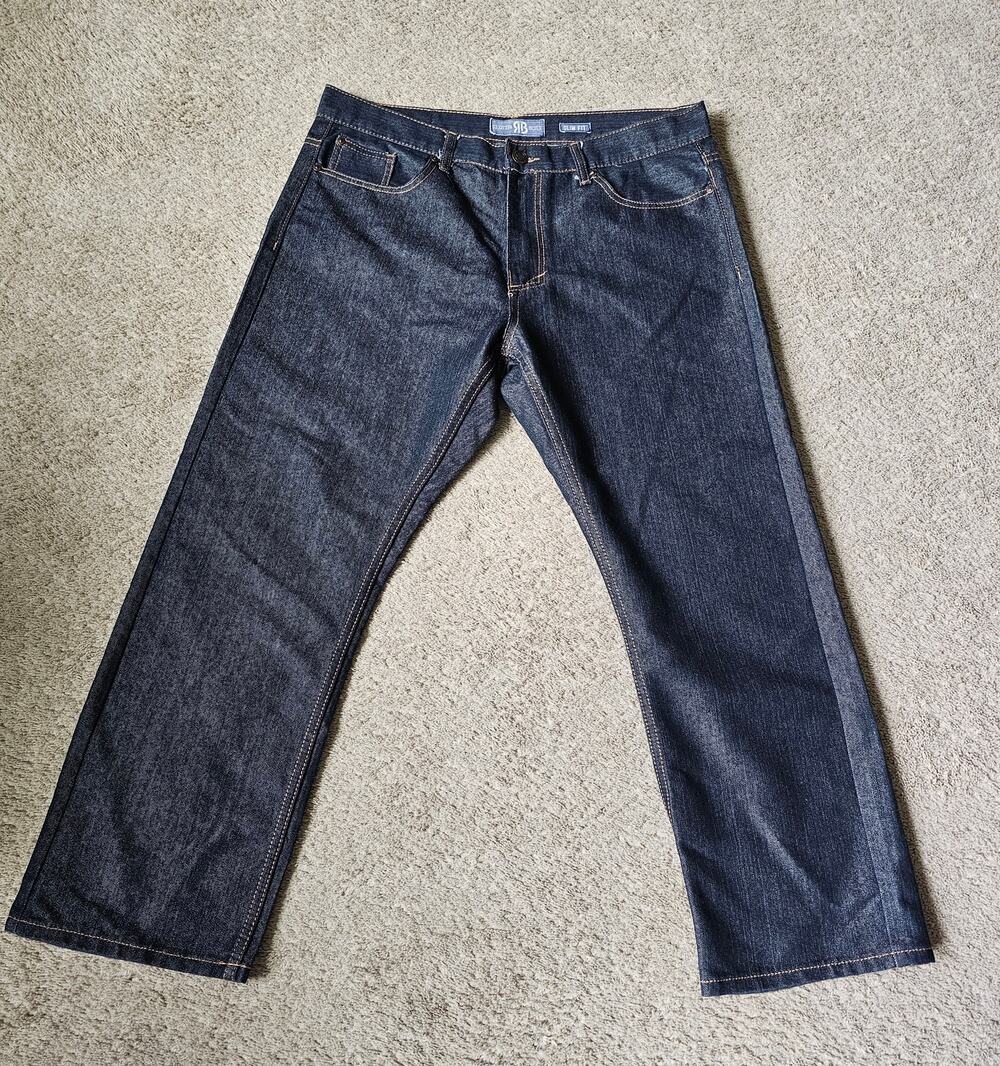 Recycled blues mens jeans 38x 30 after washing 37x27.75